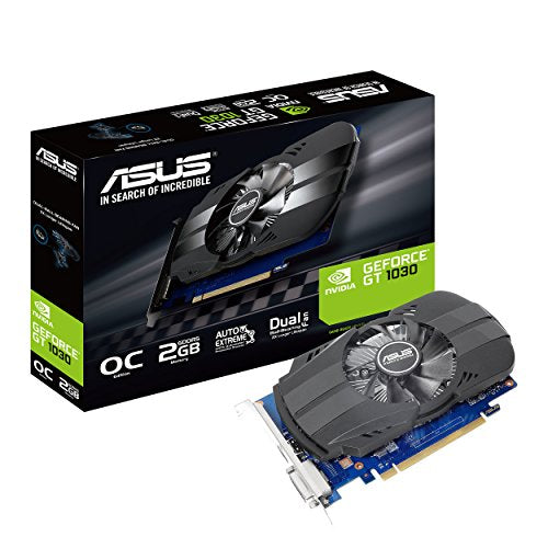 Asus PH-GT1030-O2G GeForce GT 1030 2GB Phoenix Fan HDMI DVI Graphics Card 889349743447  [New]