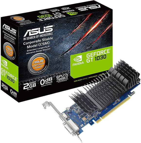 Asus GeForce GT 1030 2GB GDDR5 HDMI DVI Graphics Card (GT1030-2G-CSM) 192876399323  [New]